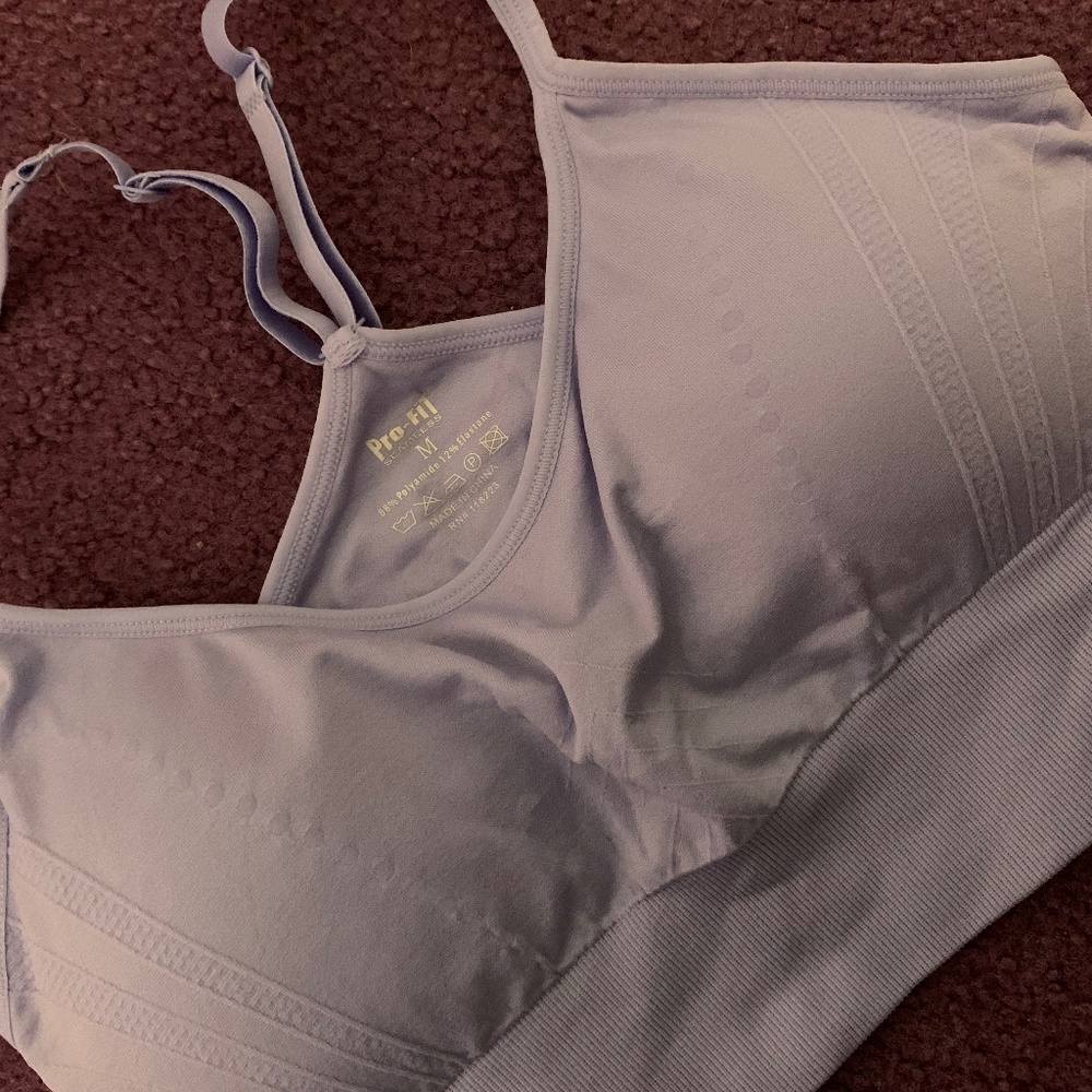 Profit purple sports bra
